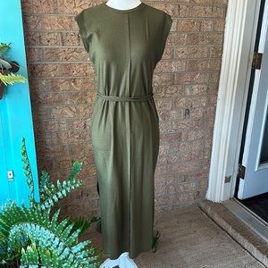Forest Green Midi Dress